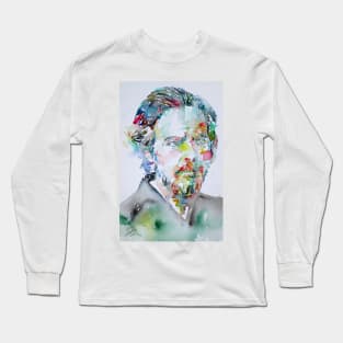 ALAN WATTS - watercolor portrait Long Sleeve T-Shirt